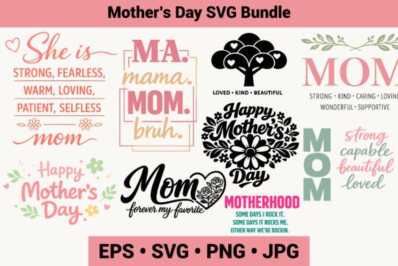Motherโs Day SVG Quote Bundle