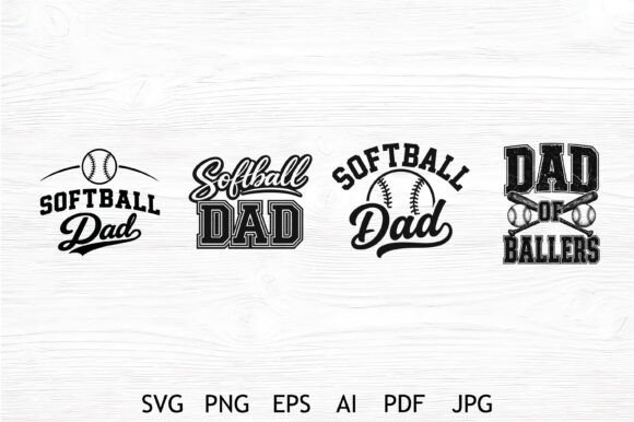Softball Dad SVG Bundle Set Review